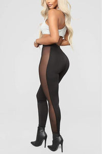 Black Mesh Leggings