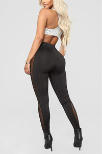 Black Mesh Leggings