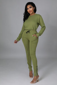 2 PC Oliver Zip Pants Set