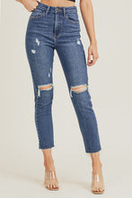 Load image into Gallery viewer, High Waist Distressed Mom Jeans
