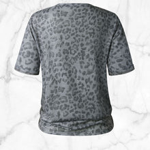 Load image into Gallery viewer, Charcoal Cheetah Print T
