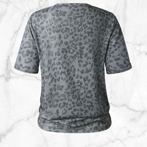 Charcoal Cheetah Print T