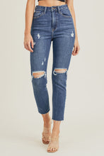 Load image into Gallery viewer, High Waist Distressed Mom Jeans
